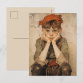 Expresionist Kerst Elf 2 Feestdagenkaart (Voorkant / Achterkant)