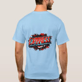 EXPRESS: 3D Metallic T-shirt in graffitistijl (Achterkant)
