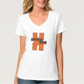 Express Back Women's V-Neck T-Shirt (Voorkant)