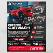 Express Car Wash - (Sjabloon) Flyer (Voorkant)