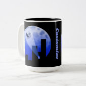 Express Delivery Coffee Humor Two-Tone Coffee Mok (Voorkant links)