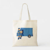Express Delivery Man Tote Bag (Achterkant)