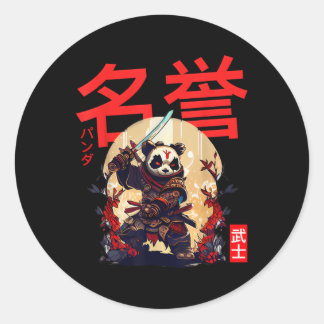 Express Ga Liefde Met Samurai Panda Ronde Sticker