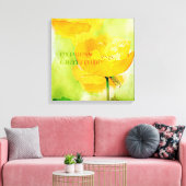 Express Gratitude Oranje Poppy Canvas Afdruk (Insitu (Woonkamer))