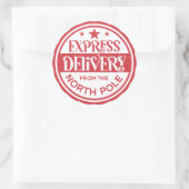 Express Levering van de Noordpool Sticker (Tas)