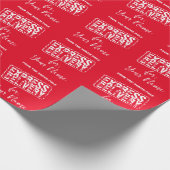 Express levering van North Pole aangepaste kerst Cadeaupapier (Hoek)