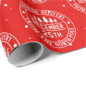 Express levering vanaf de Noordpool Cadeaupapier (Rol Hoek)