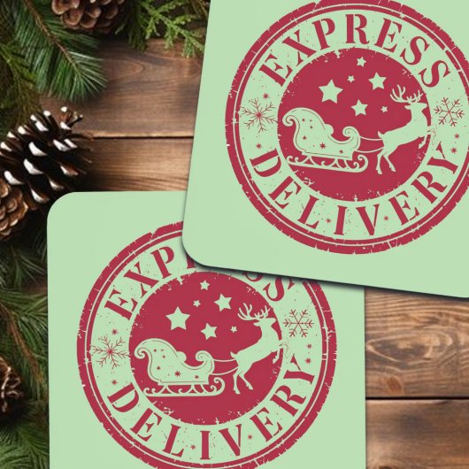 Express levering vanaf Santa Claus Bier Onderzetter