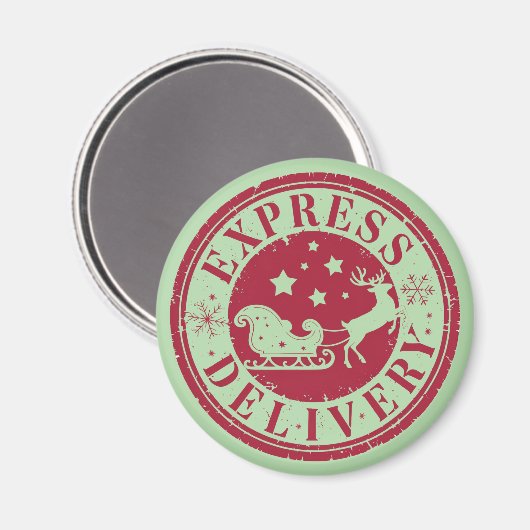  Express levering vanaf Santa Claus Magneet (Voorkant / Achterkant)