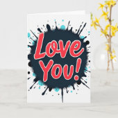 Express Love You Kaart (Gele Bloem)