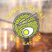 Express Ramen Noodles Restaurant Large aanpassen Raamsticker (Vel 2)