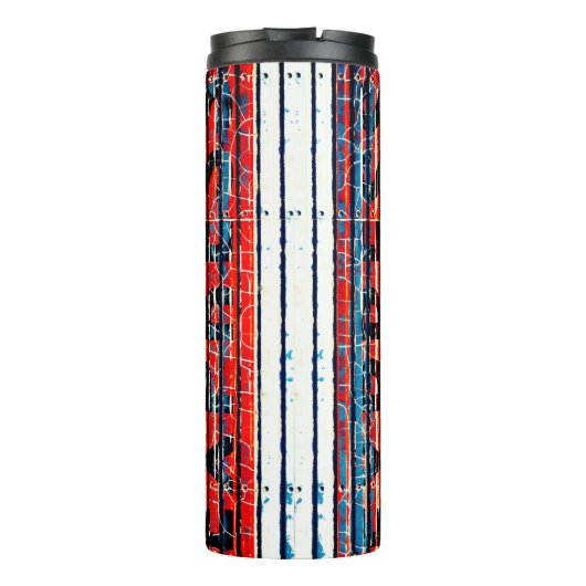 "Express" - Rustic Peeling Paint Thermosbeker (Achterkant)