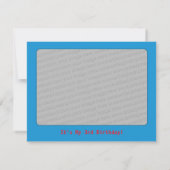 Express Train Ticket Invitation Kaart (Achterkant)