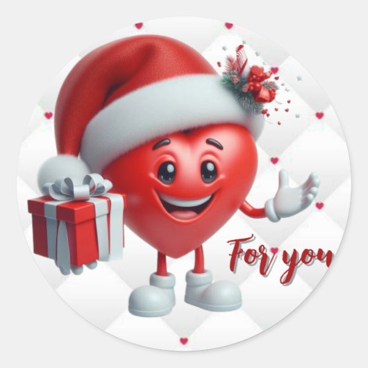 Express your affection stretlessly. ronde sticker (Voorkant)