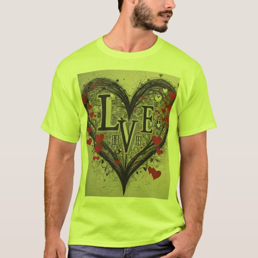Express Your Love with Unique Design T-Shirts" T-shirt (Voorkant)
