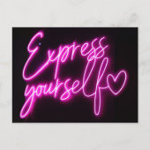 'Express Yourself' Briefkaart - Pride Briefkaart (Voorkant)