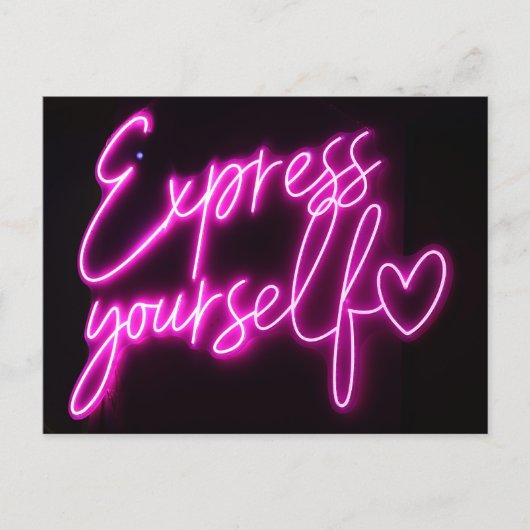 'Express Yourself' Briefkaart - Pride Briefkaart (Voorkant)