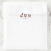 Express yourself ronde sticker (Tas)