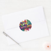 EXPRESSE EMOTIE RONDE STICKER (Envelop)