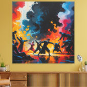 expressie in het leven canvas afdruk (Insitu (Woonkamer))