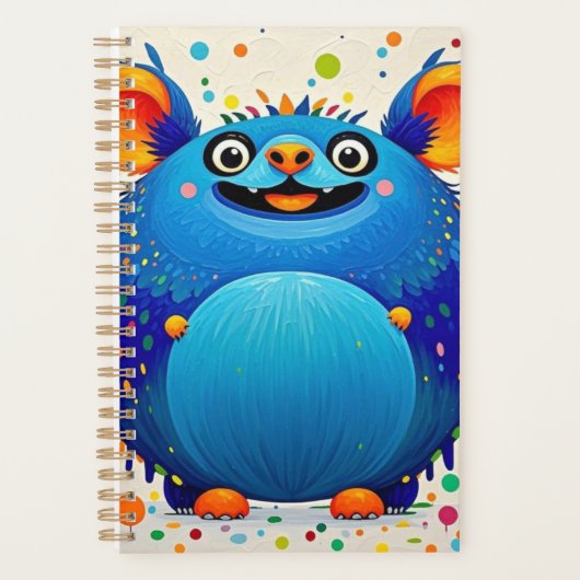 Expressief abstract dierenartsontwerp kleurrijk planner (Voorkant)