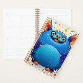 Expressief abstract dierenartsontwerp kleurrijk planner (Display)