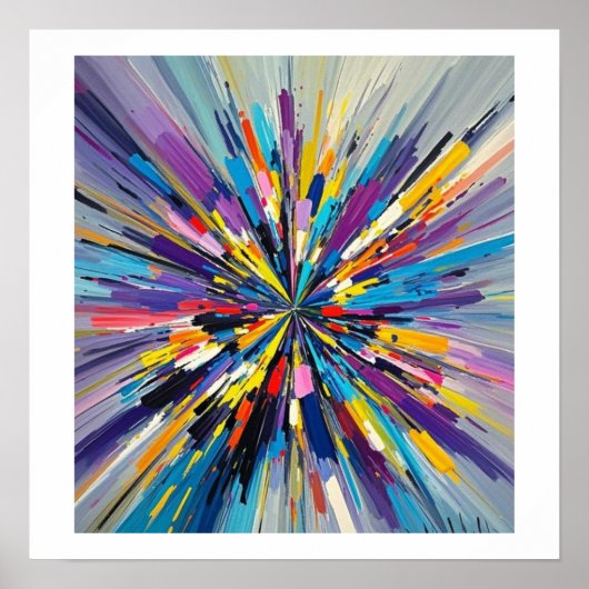 Expressief abstract kunst ontwerp wanddecoratie po poster (Voorkant)