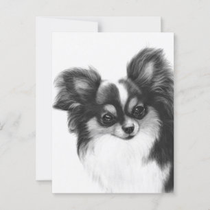 Expressief Chihuahuagezicht - Handgeschilderde Kun Briefkaart