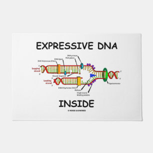 Expressief DNA in de Humor voor moleculaire biolog Deurmat