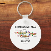 Expressief DNA Inside (DNA-replicatie) Sleutelhanger (Voorkant)