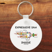 Expressief DNA Inside (DNA-replicatie) Sleutelhanger (Voorkant)
