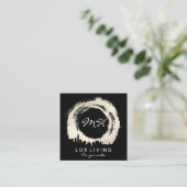 Expressief geborsteld en Cityscape Vierkante Visitekaartje (Staand voorkant)