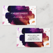 expressief geborsteld visitekaartje (Voorkant / Achterkant)