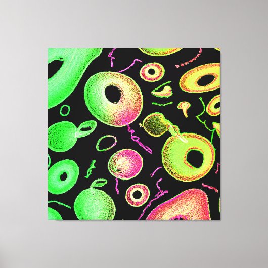 Expressief kleurpatroon Abstracte artistry Canvas Afdruk (Voorkant)