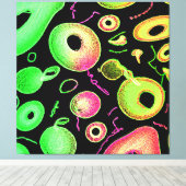 Expressief kleurpatroon Abstracte artistry Canvas Afdruk (Insitu (Houten vloer))