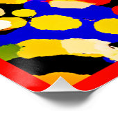 Expressief Kleurspelpatroon Perfect Poster (Hoek)