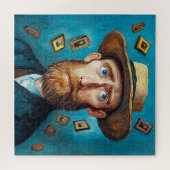 Expressief Man met baarden in Van Gogh-stijl Legpuzzel (Horizontaal)
