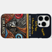 Expressief ontwerp met oog en wervelingen Case-Mate iPhone case (Achterkant (horizontaal))