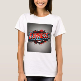 Expressief rood: 'Express' Design" T-shirt