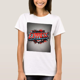 Expressief rood: 'Express' Design" T-shirt