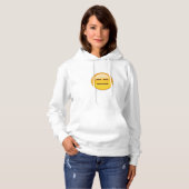Expressieloze kant Emoji Hoodie (Voorkant volledig)