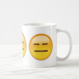 Expressieloze kant Emoji Koffiemok