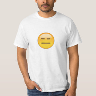 Expressieloze kant Emoji T-shirt