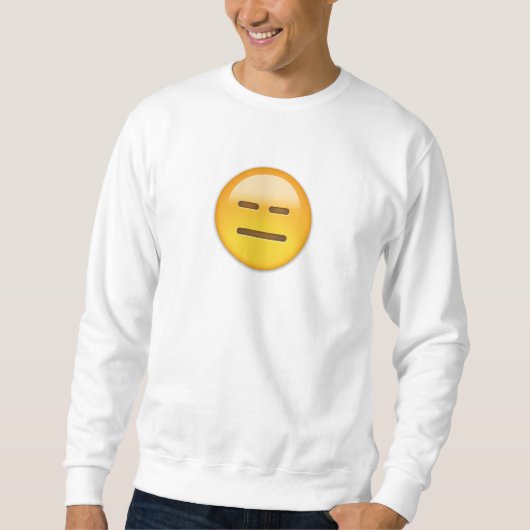 Expressieloze kant Emoji Trui (Voorkant)