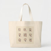 expressies grote tote bag (Voorkant)