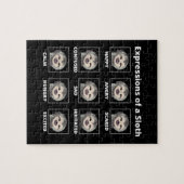 Expressies met een trage en luie sleuf legpuzzel (Horizontaal)