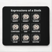 Expressies met een trage en luie sleuf muismat (Voorkant)