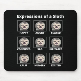 Expressies met een trage en luie sleuf muismat