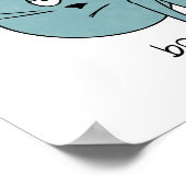 Expressies Print, Emoties Print, Gevoelens, Blauw Poster (Hoek)