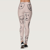 Expressies van gezichten Leggings (Achterkant)